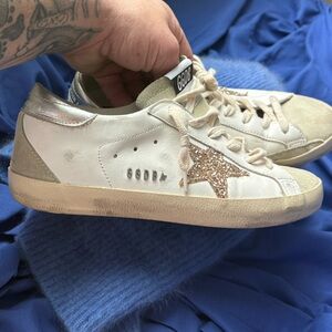Golden Goose White Super-Star Insole Detail